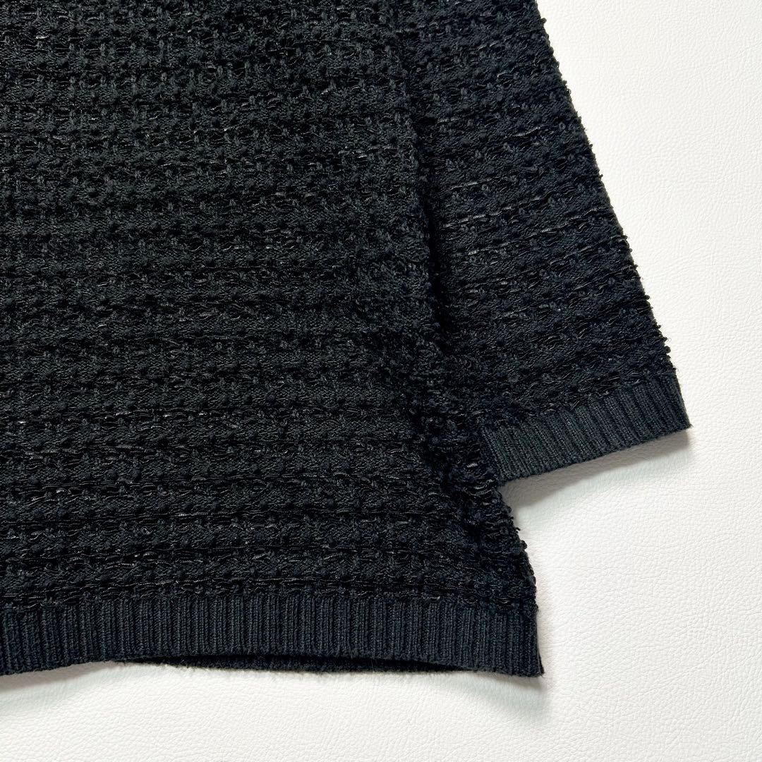 23AW✨Rene ルネ ツイード ニット カーディガン パール ブラック 近年