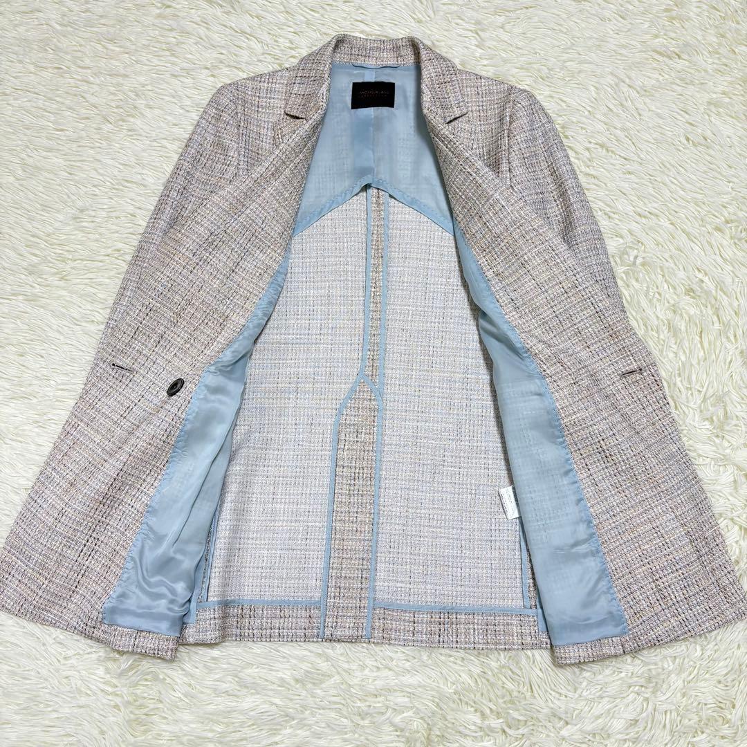【美品】トゥモローランド ファンシーエフェクトツイードジャケット 36 ダブル