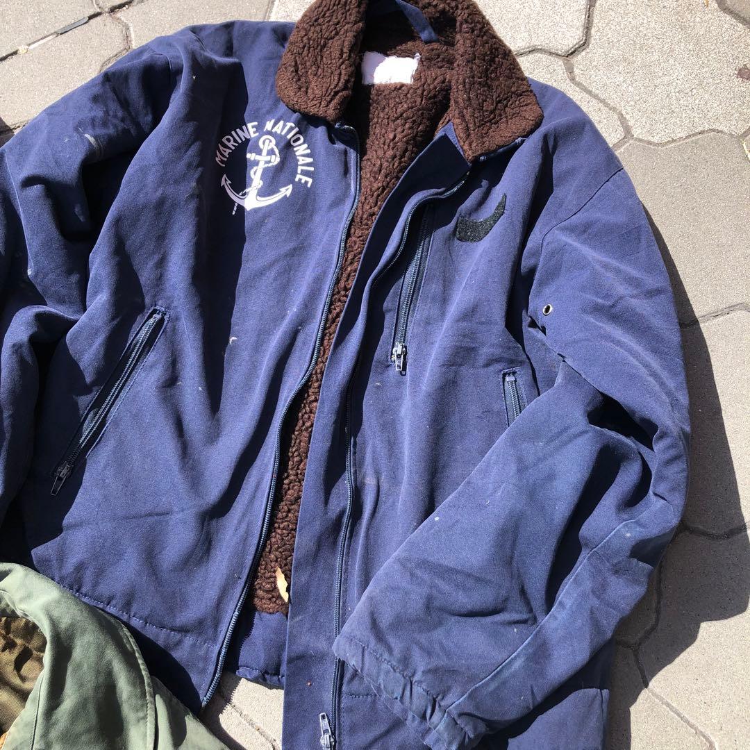 な*び様 80s フランス軍 実物 フライトジャケット デッキ 3着セット B-
