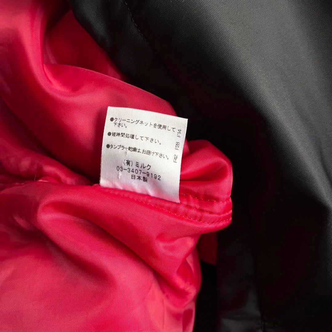 ジャケット・アウター 00s MILKBOY cross design nylon JKT BLK