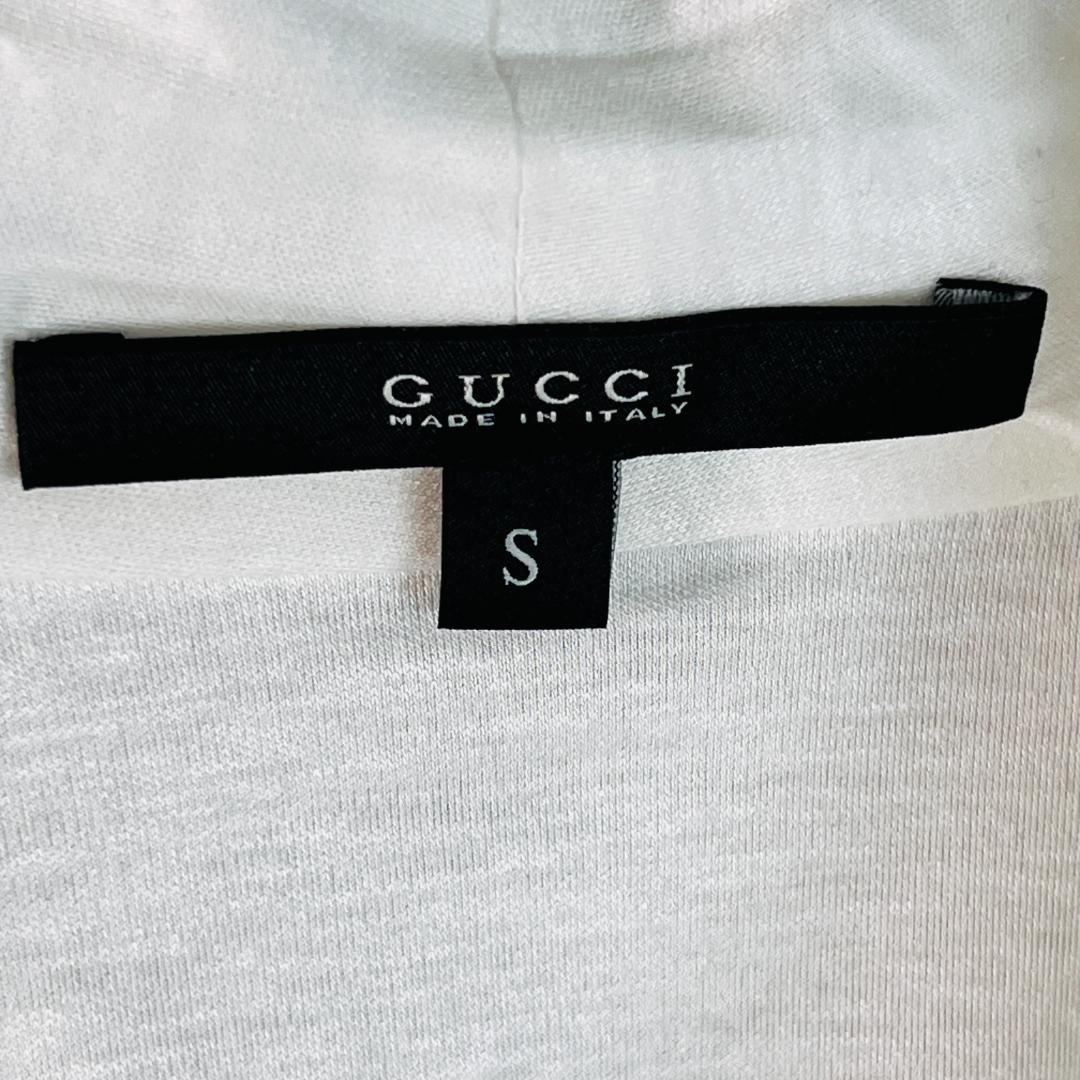 【グッチ】GUCCI 高級モダール100% シェリーライン カットソー Tシャツ