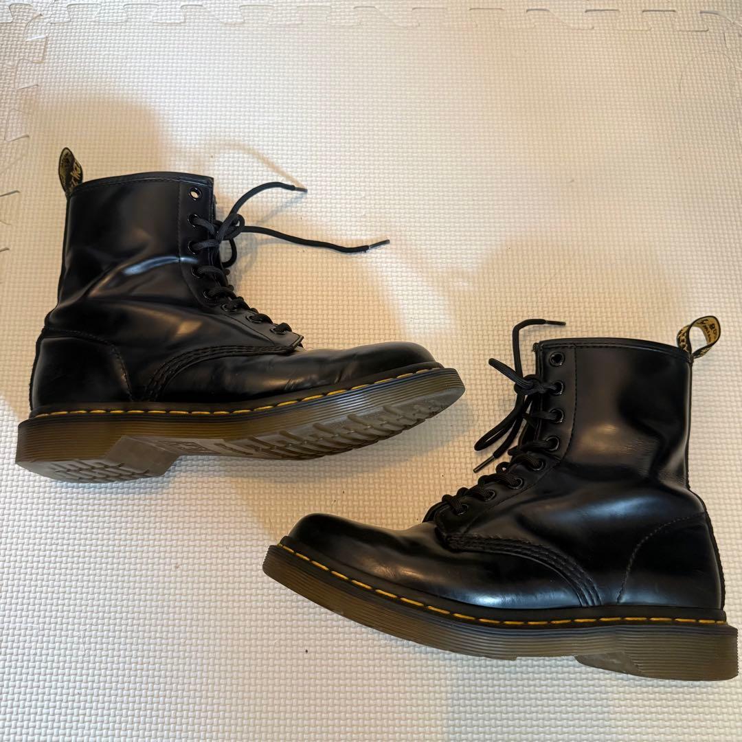 よこ様　【UK5】Dr. Martens ブラックレザー ミッドカットブーツ　8
