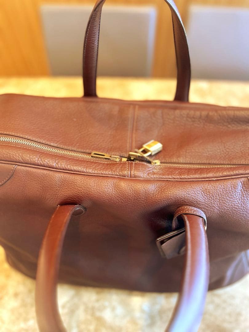 HERMES ヴィクトリア50 ボストンバッグ　ダークブラウン