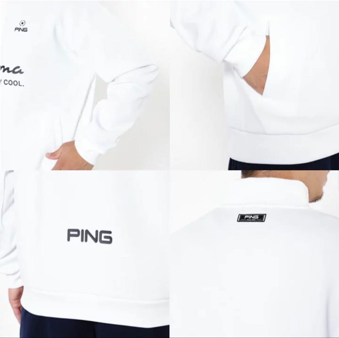 PING ゴルフ 長袖シャツ 秋 冬 24FWハーフジップ ハイネック シャツ