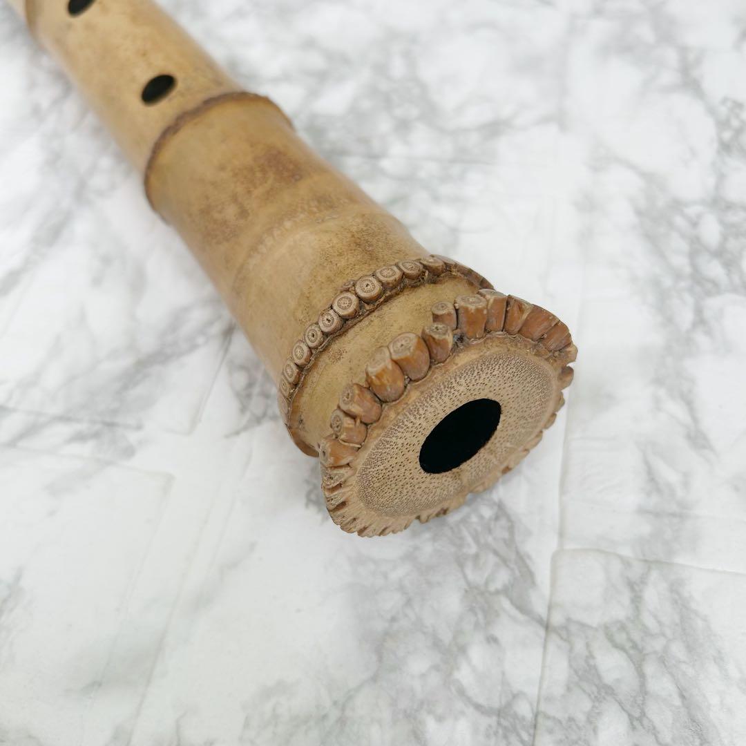 尺八 竹製 5音孔　和楽器　竹楽器　54.5cm