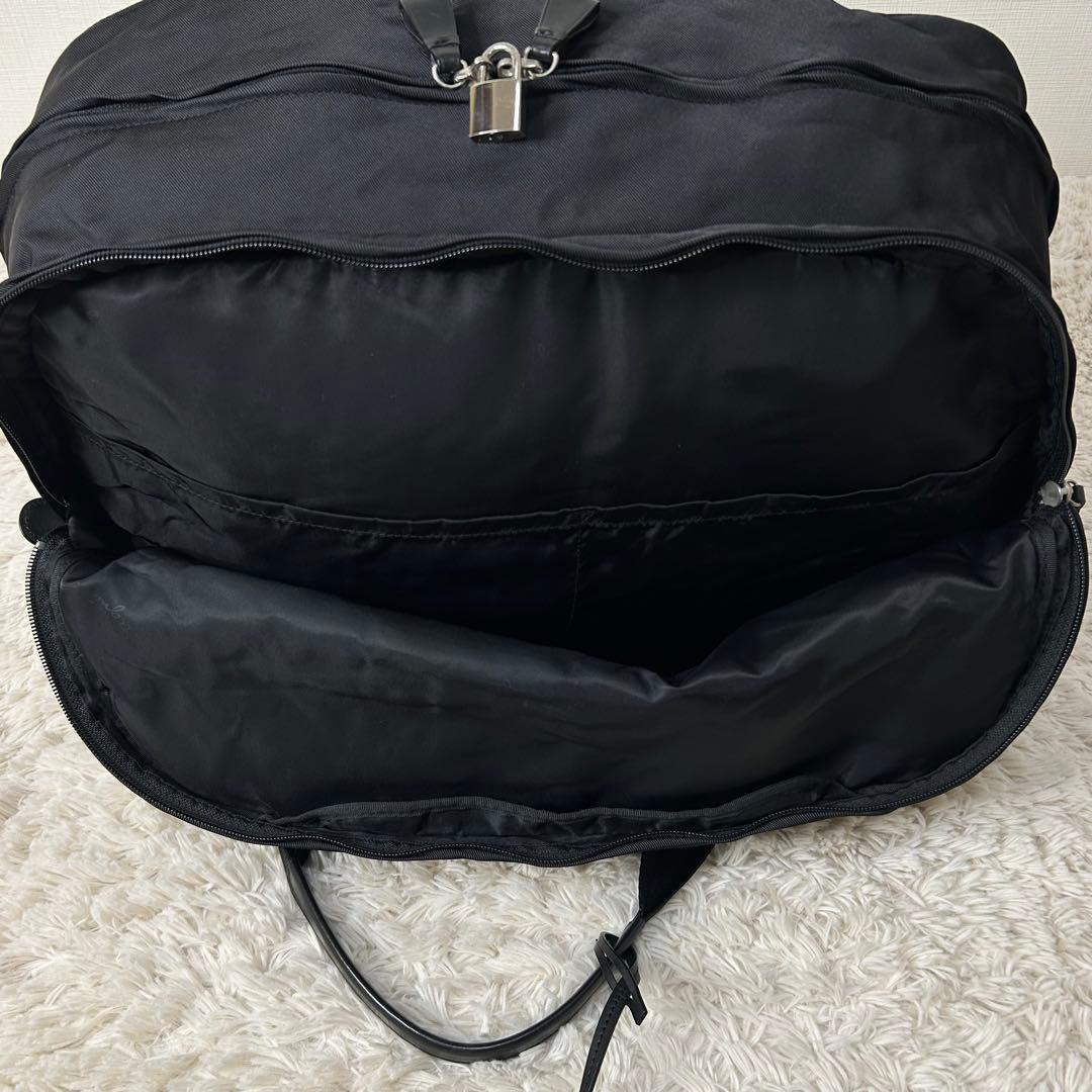 ふ*ん様 美品 アニエスベー ボストンバッグ 鍵付き 2way ブラック コーデ