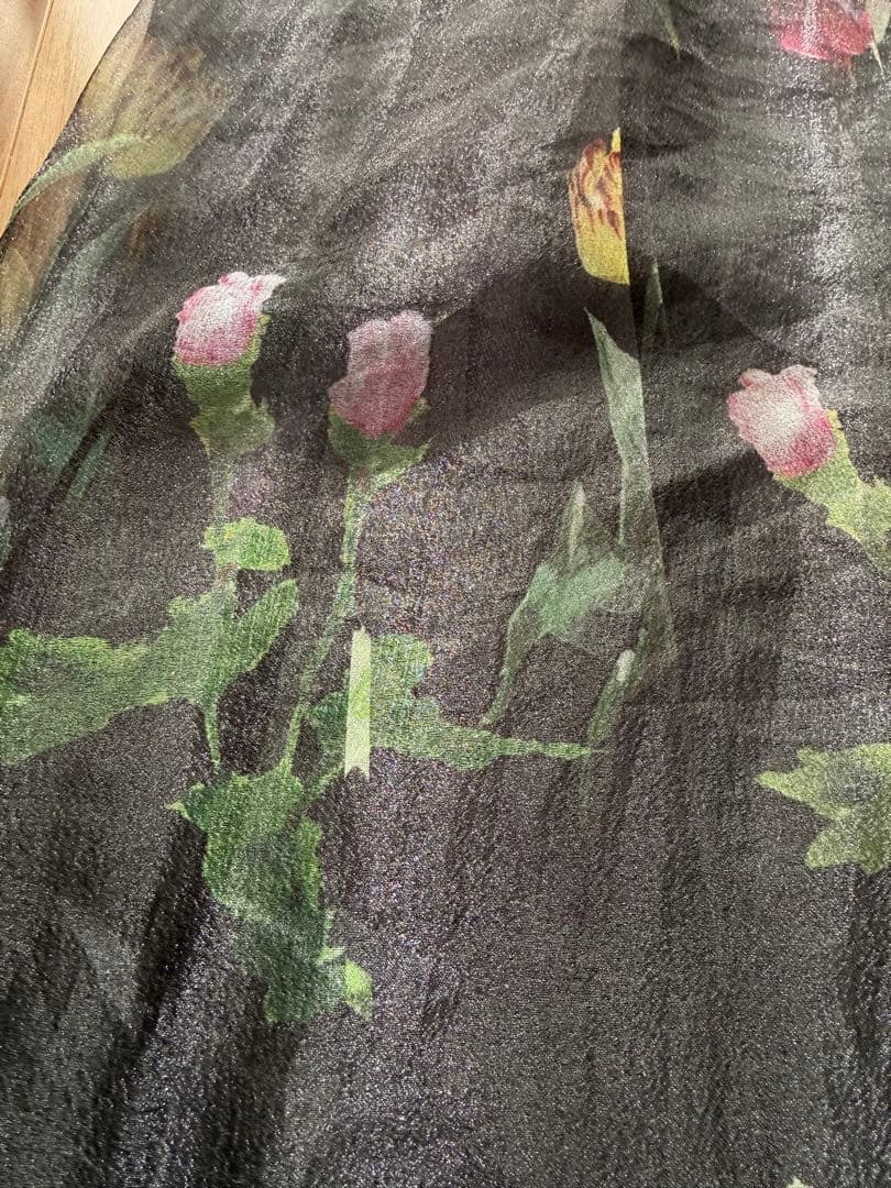 Ameri SOFIA ORGANZA LAYERED SKIRT Mブラック
