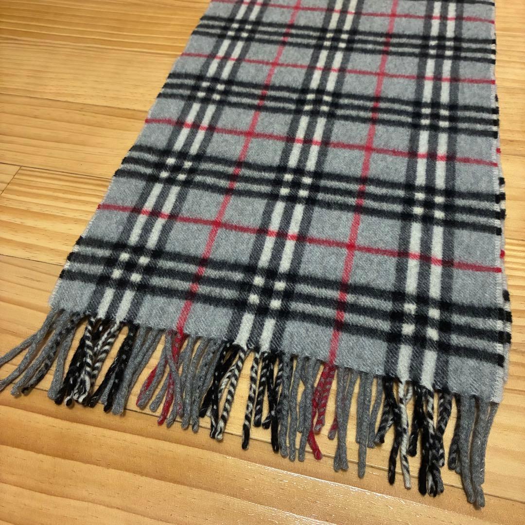 BURBERRY LONDON マフラー ノバチェック カシミヤ100% 英国製