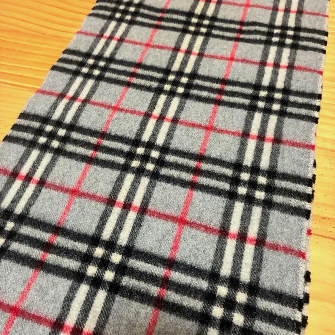 BURBERRY LONDON マフラー ノバチェック カシミヤ100% 英国製