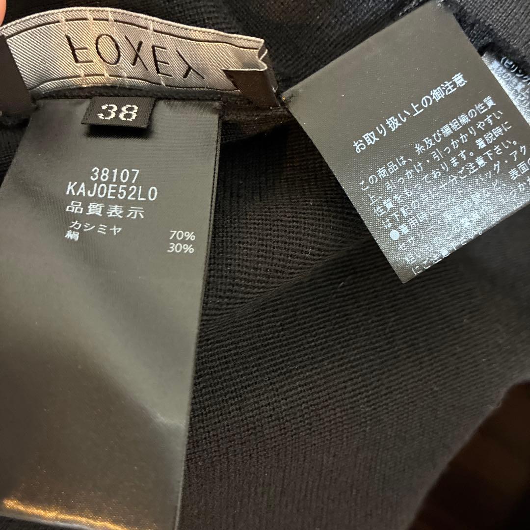 フォクシー　カシミヤシルク　38107 LADY SQUARE 38 ブラック