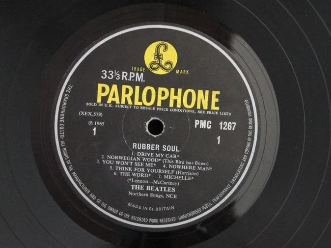 BEATLES★Rubber Soul UK Y/B Parlophone mo