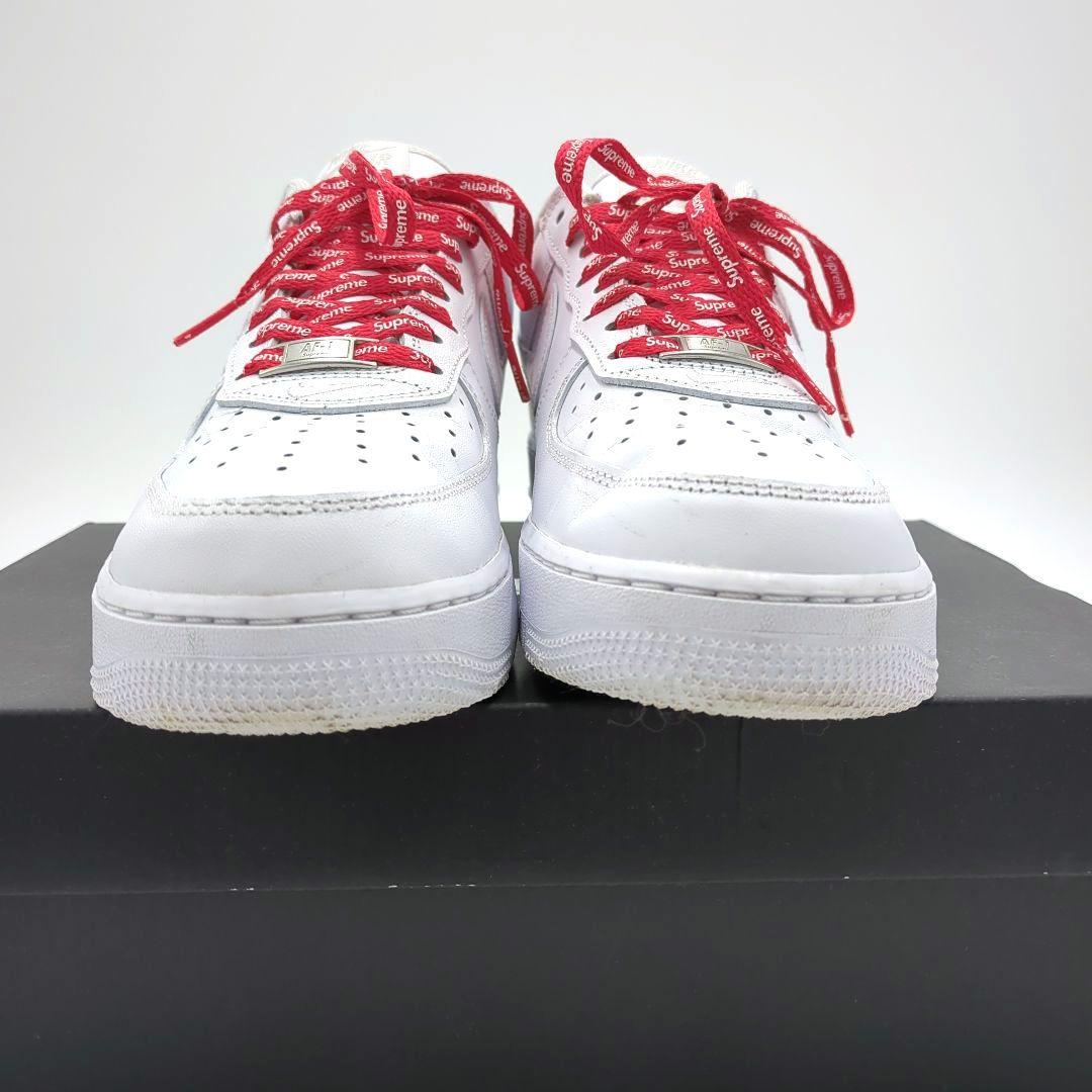 極美品 NIKE ナイキ シュプリーム エアフォース 1 27㎝ 白