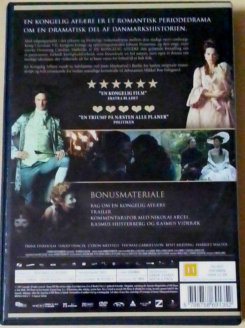 デンマーク版DVD ロイヤル・アフェア 特典多数 マッツ・ミケルセン