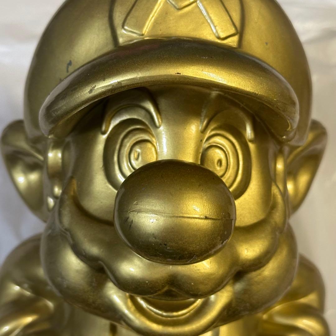 非売品　任天堂 店頭ディスプレイ 黄金　ゴールド マリオ 像　フィギュア　レトロ