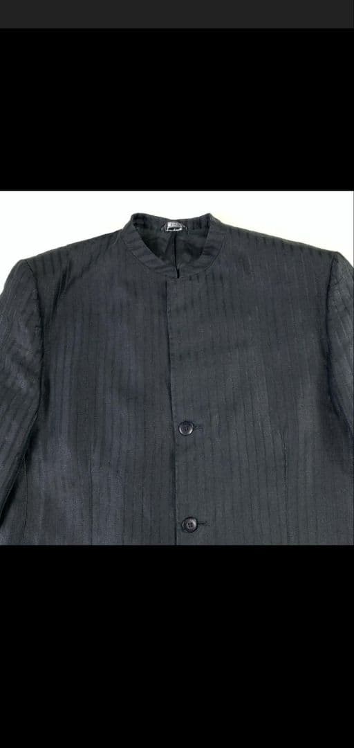 GIANNI VERSACE ストライプ ブラックスーツ