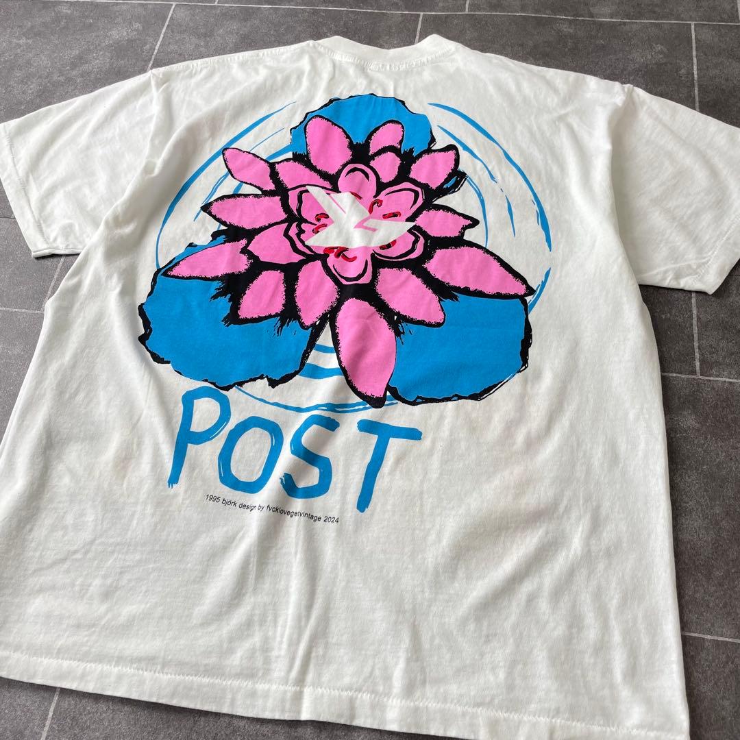 Bjork ビョーク POST アートプリント ロックTシャツ ホワイト XL