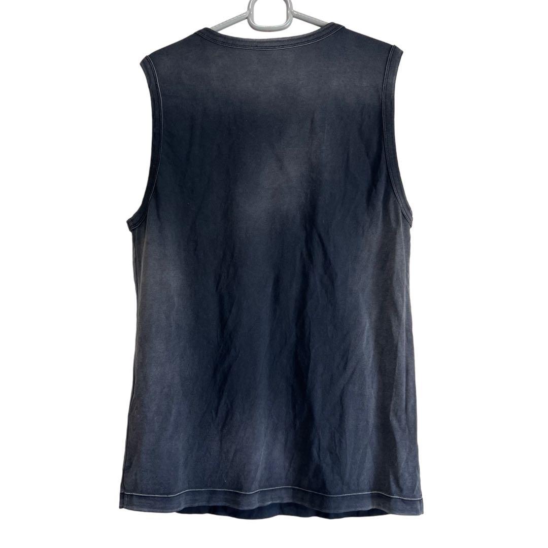 ★DIESEL Faded tank top with puffy Oval D