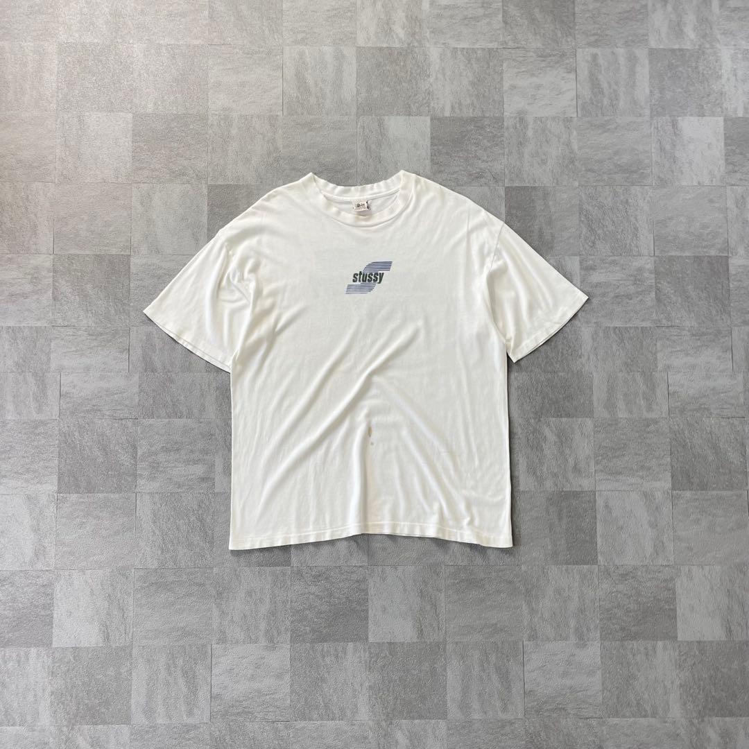トップス 80-90's usa Stussy sports tee white xl