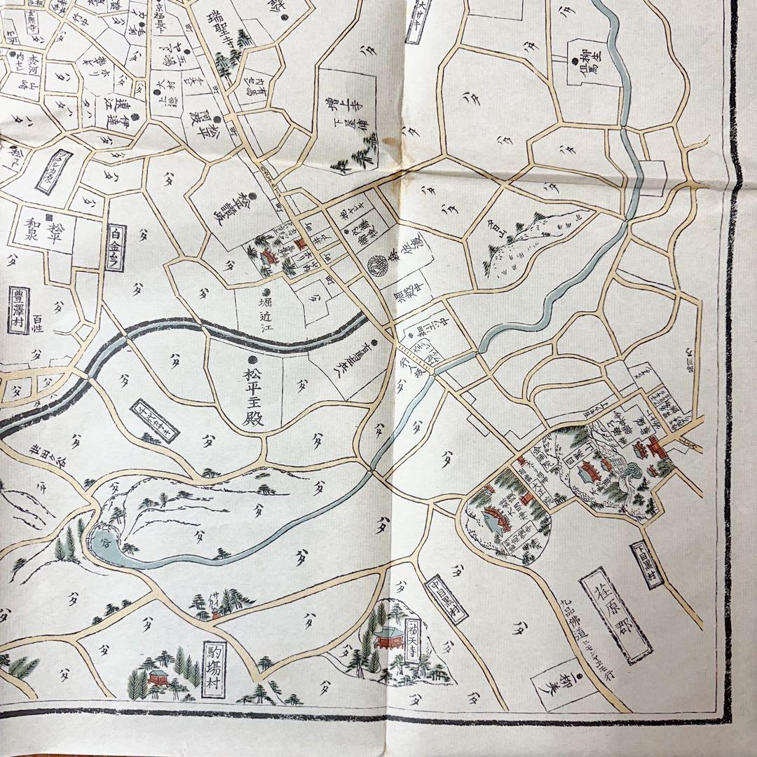 古地図 金丸彦五郎 須原屋茂兵衛蔵版 江戸大地図 2m×165cm 文政11年