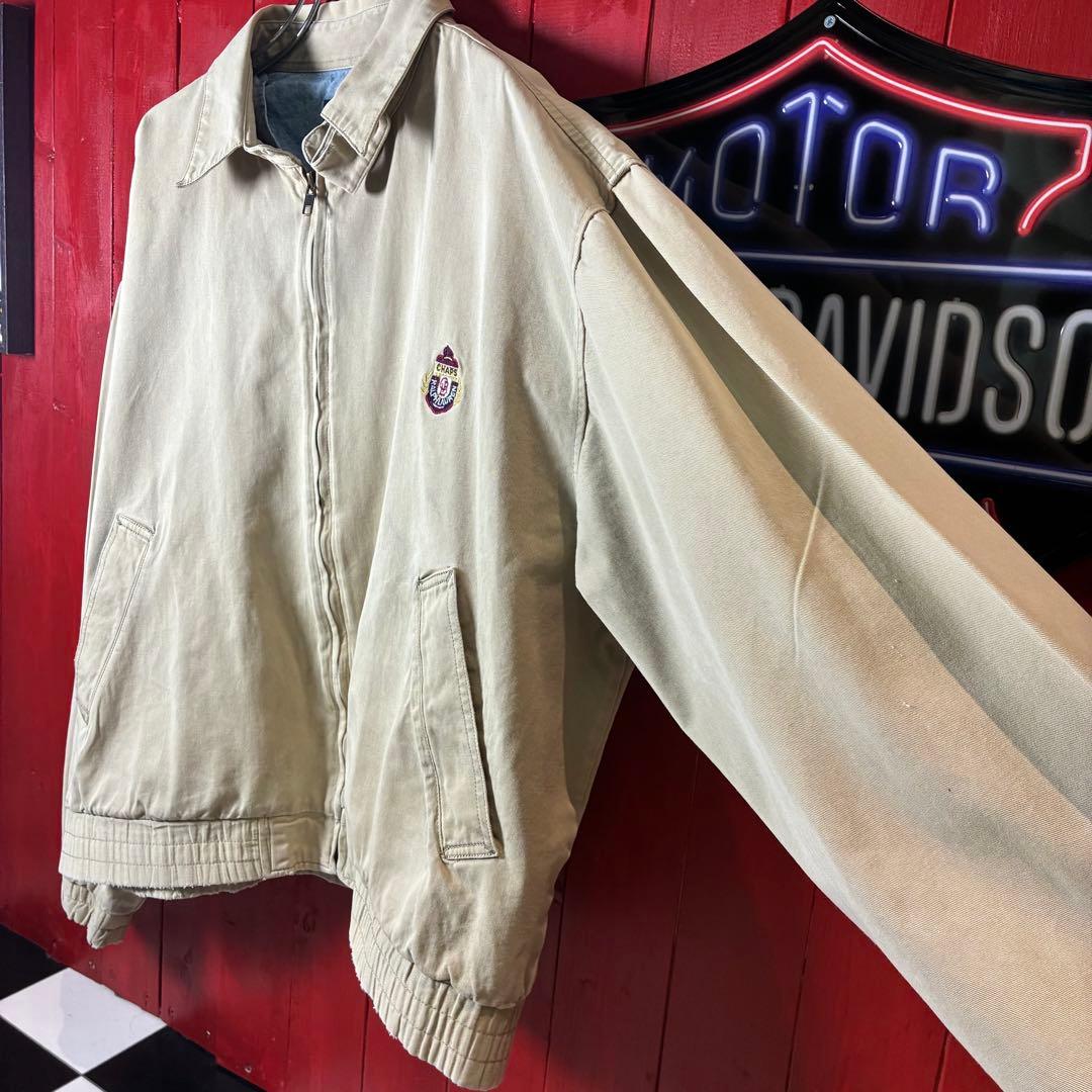90s CHAPS RALPH LAUREN スウィングトップ　ベージュ