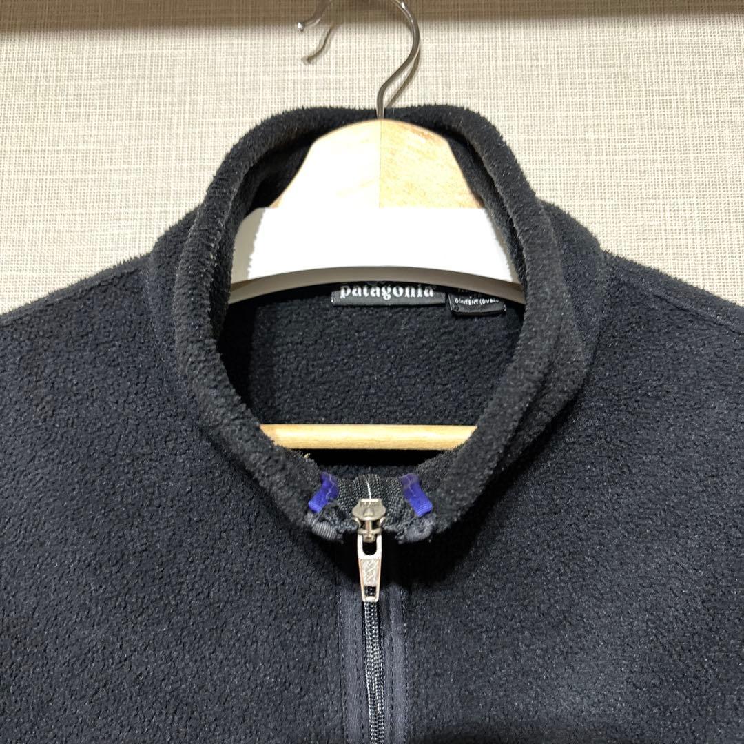 最終価格 patagonia フリース ベスト シンチラ 黒 L 90s USA