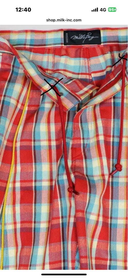MILKBOY COLORED CHECK パンツ♡