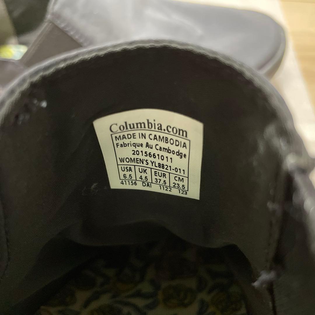Columbia レインシューズ スリッポン 防水 黒