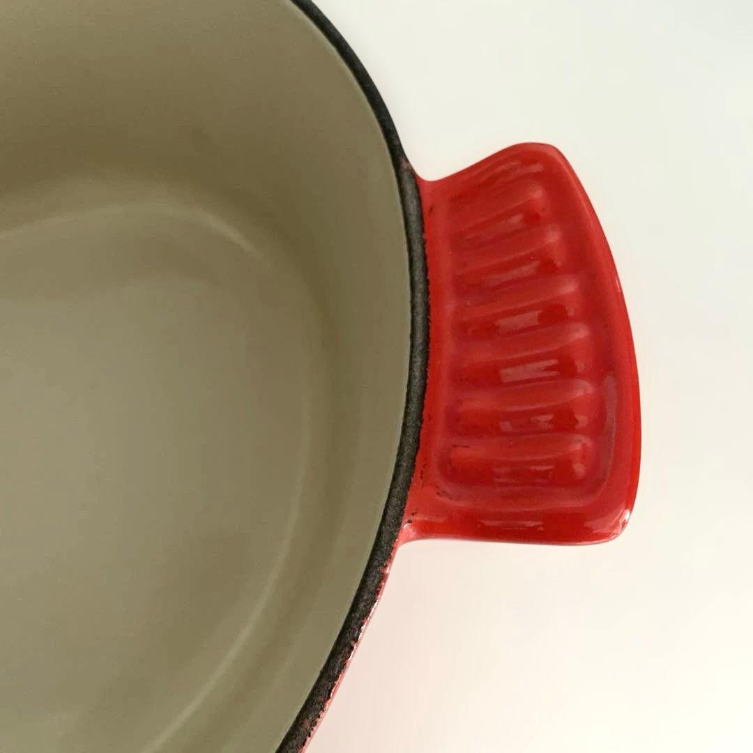 LE CREUSET ハート型鍋 レッド　ダムール&ハート型ココット　グリーン
