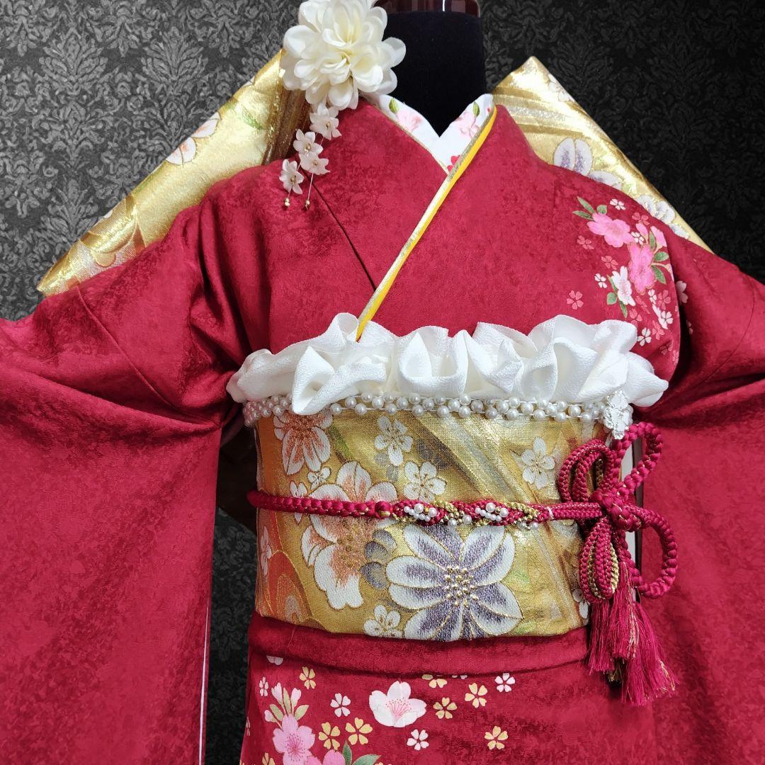 SALE中！振袖フルセット(8点)成人式・京都きもの友禅・金彩加工・暈し染め