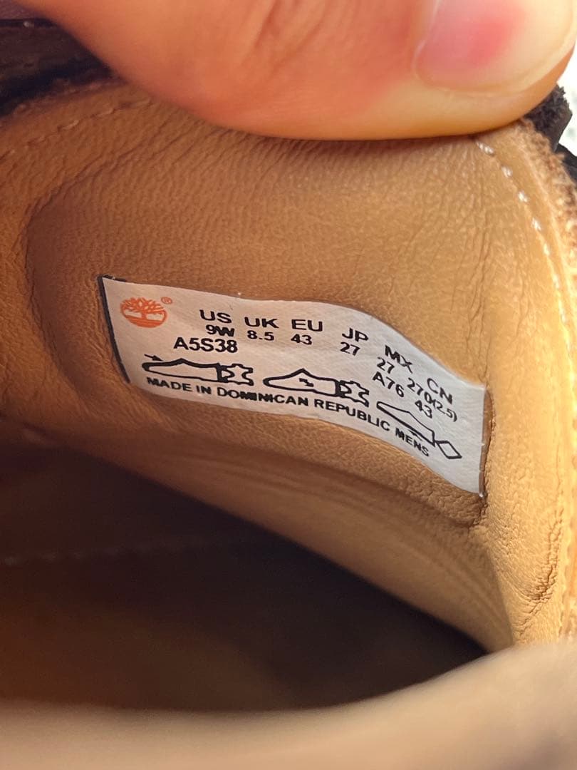 「スシロー」Timberland 3eye カーキ デッキシューズus9