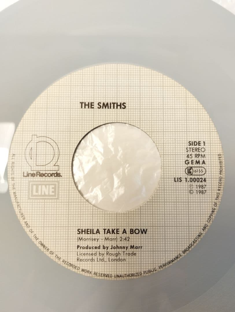 THE SMITHS Sheila Take A Bow ドイツ盤EPカラー