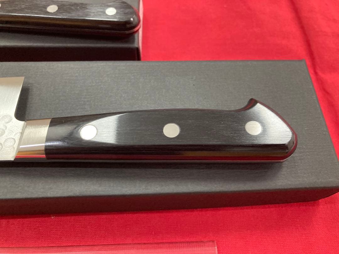 高村刃物 高村作 槌目 牛刀 210㎜＆ペティ130㎜ VG10鋼 未使用品