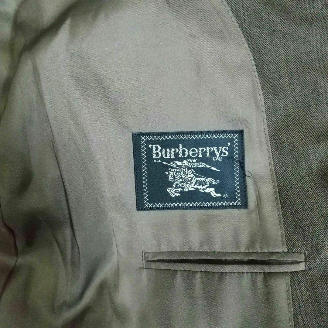 BURBERRYS　金ボタン　テーラード　ヘリンボーン　AB7　2釦　背抜き
