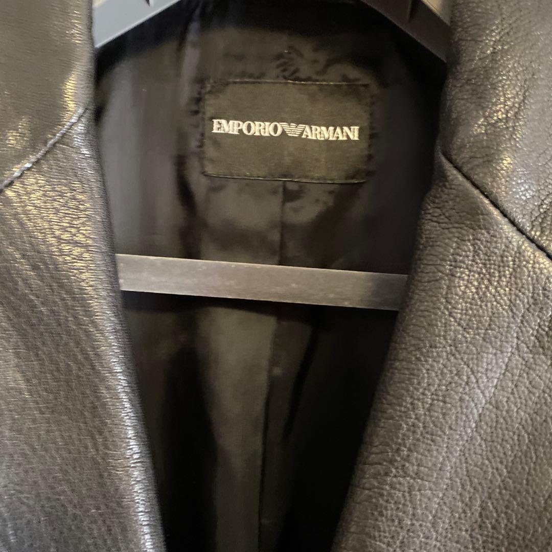 EMPORIO ARMANI レザージャケット　54 本切羽