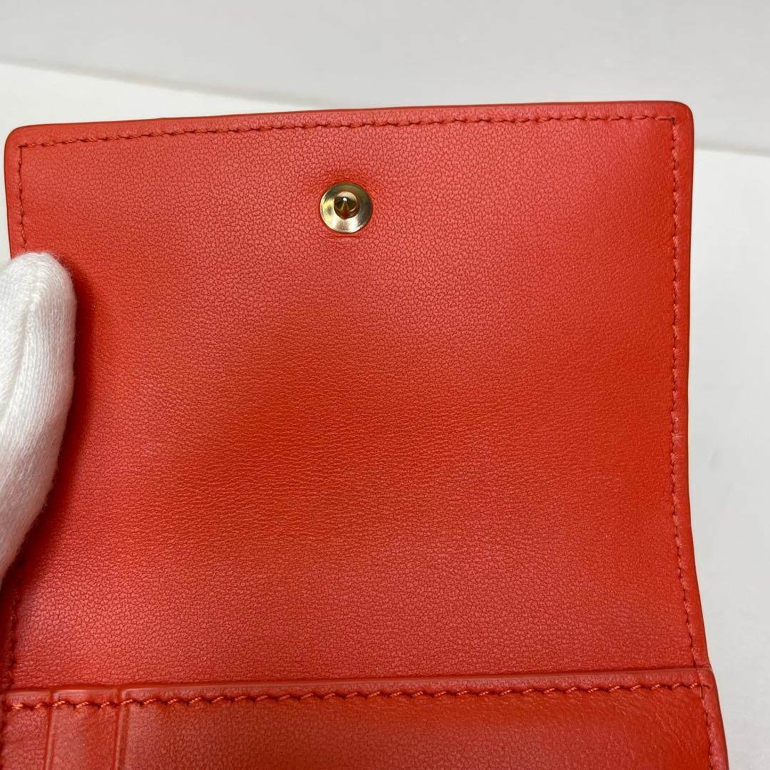 希少カラーDior ディオール 三つ折財布 コンパクトウォレット カナージュ