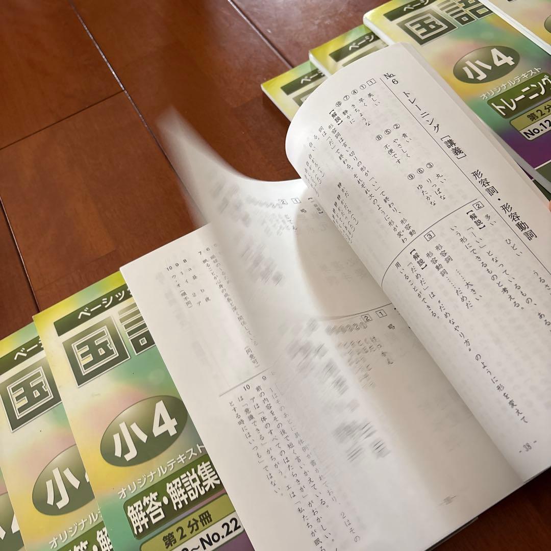 サニー様　おまとめ　　希学園　ベーシック国語 小4 トレーニングテキストセット