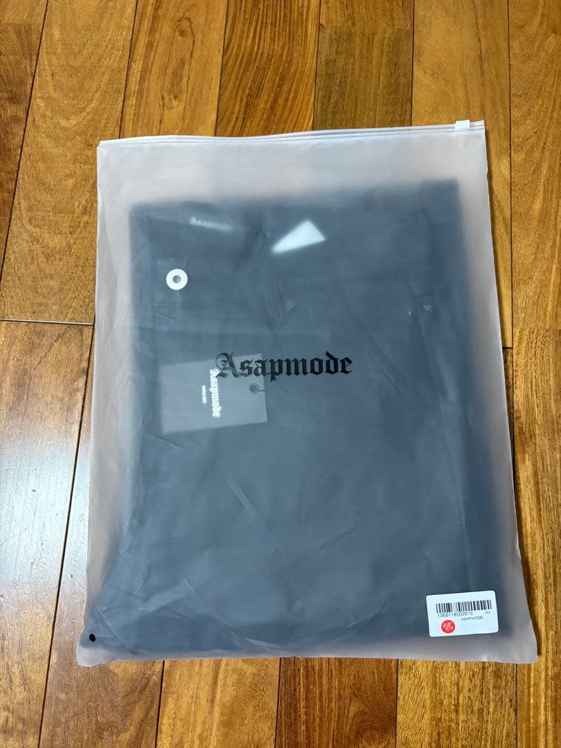 パンツ asapmode Stacked Oil Coating Wide-Leg