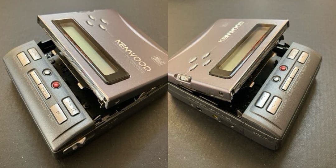 【通電OK/現状品】KENWOOD DMC-A7R ポータブルMDレコーダー