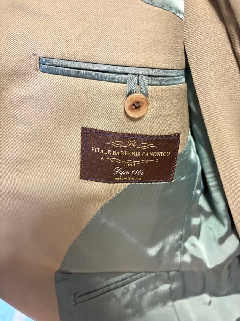 VITALE BARBERIS CANONICO ライトグリーン　スーツ
