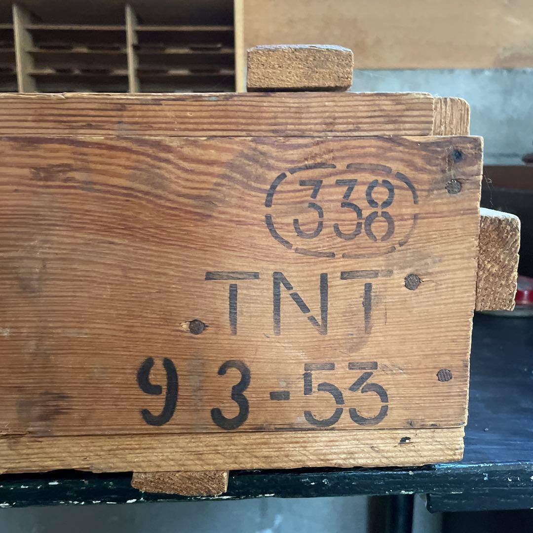 Vintage U.S.Army TNT アーモボックス 弾薬箱 ウッドボックス