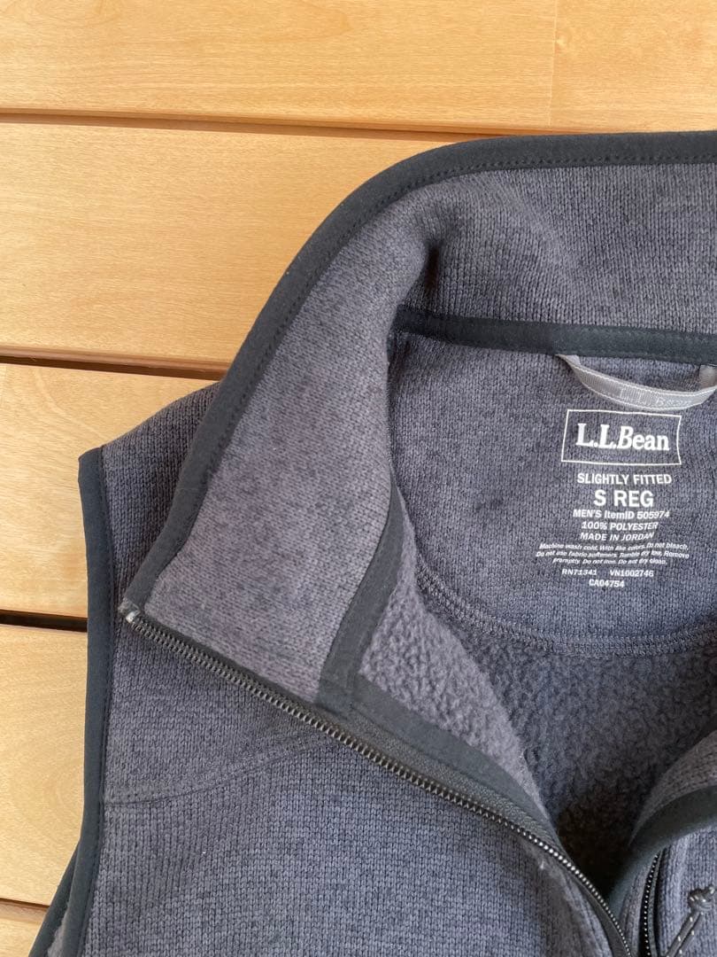 L.L.Bean エルエルビーン　セーターフリースベスト S グレーミックス
