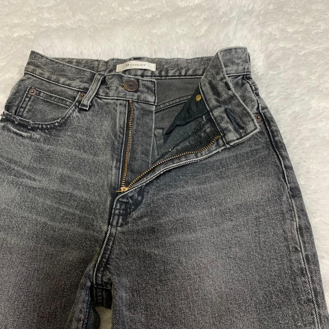 MOUSSY MVS BLACK FLARE ブラックデニム 25inch