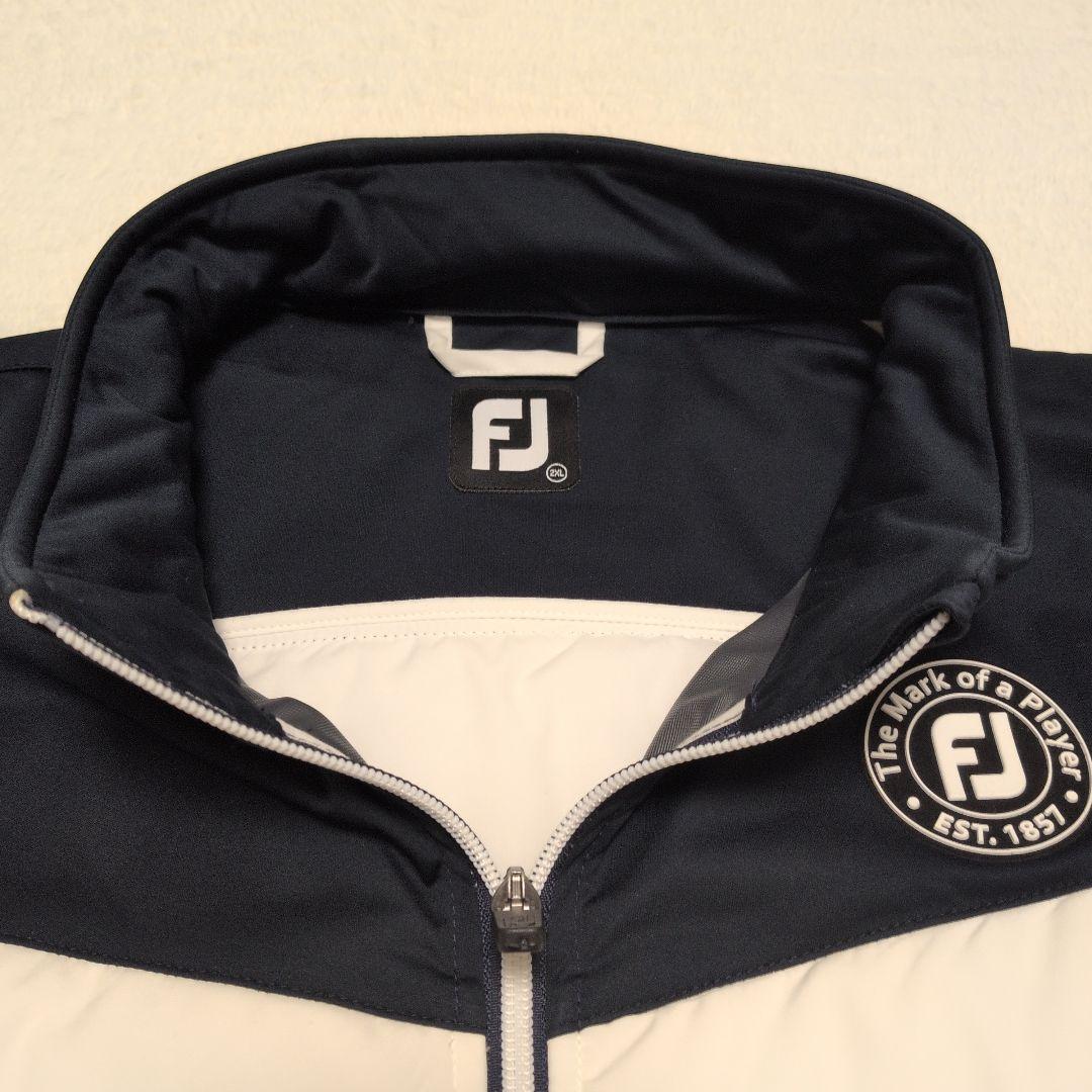 極美品♡フットジョイ 中綿ジャケット 2XL ネイビー×ホワイト