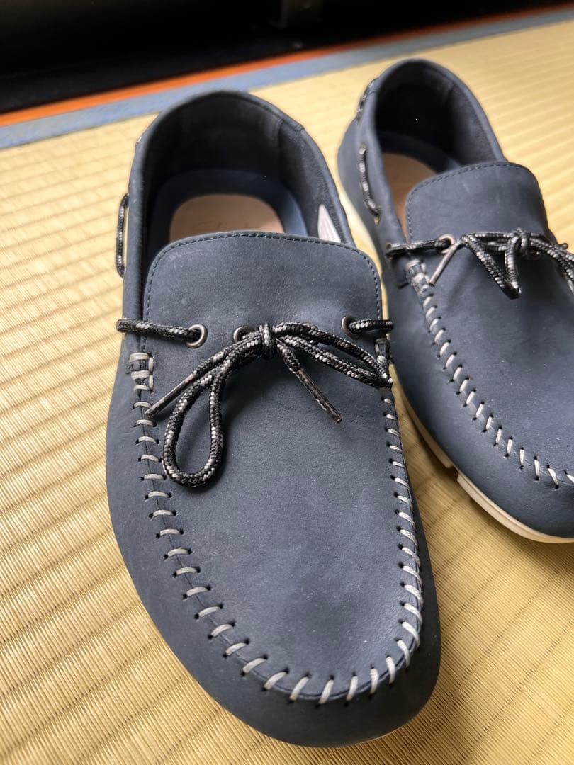 Clarks Trimocc Edge ネイビー 25.5cm 試着のみ　箱付き