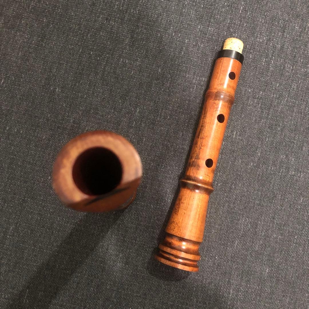 尺八　木管　1尺9寸　蝴蝶