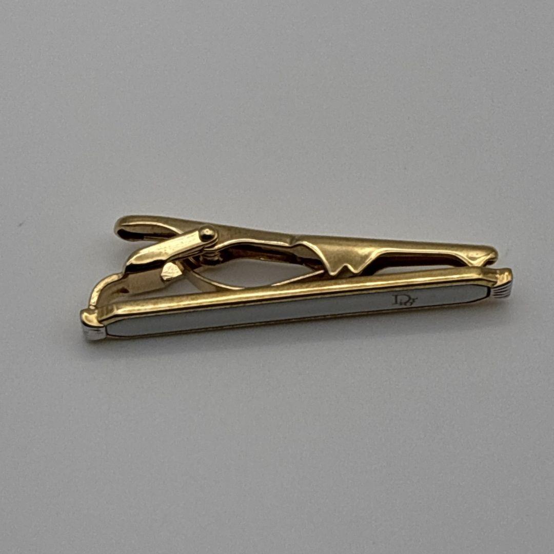 美品✨クリスチャンディオール ネクタイピン・カフス ゴールド×シルバー