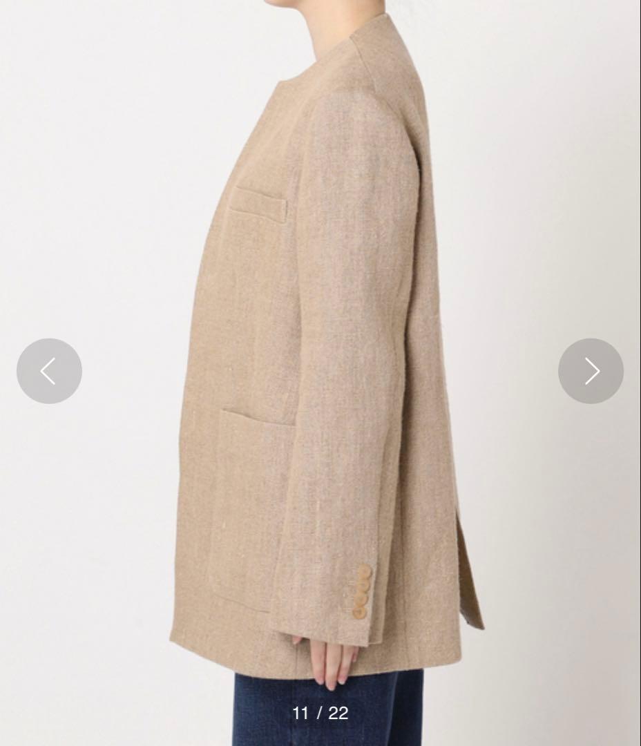 【R’IAM】plage プラージュ リネンノーカラージャケット　美品