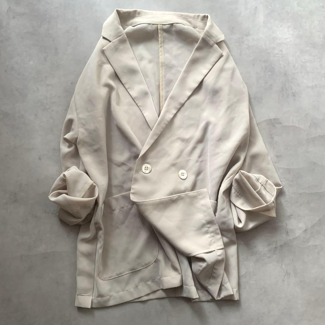 SLOBE IENA ウォッシャブルシアーポリオーバージャケット テーラード