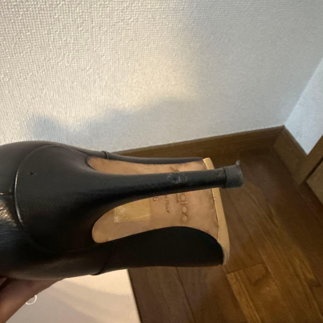 ジミーチュウ ショートブーツ 36 23cm ブラック jimmy choo