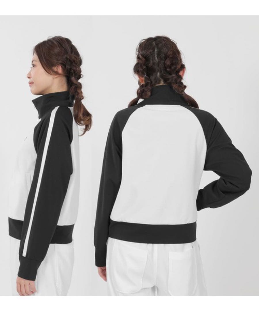 【美品】マリークワント バイカラーデザイントラックジャケット マリクワ